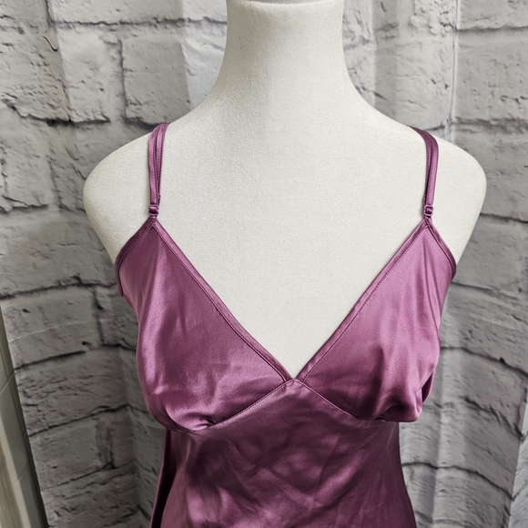 Victoria's Secret Vintage Pink Silk Bias Cut Mini Slip Dress Open Back NWOT - Picture 4 of 10